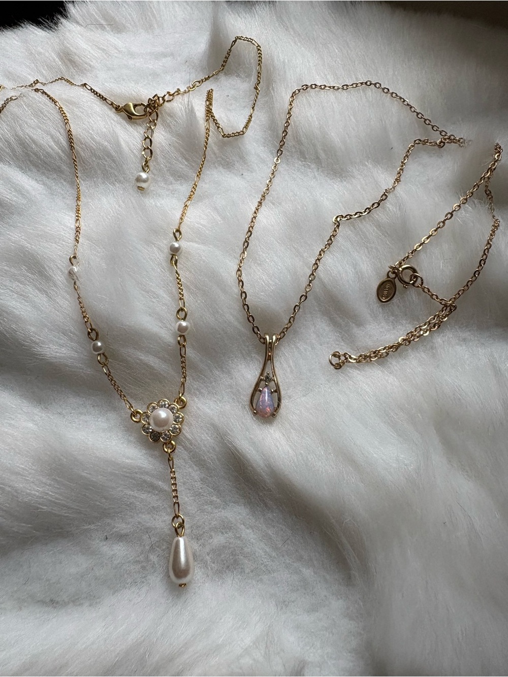 Vintage costume, jewelry, including an Avon Brand Synthetic Opal pendant
